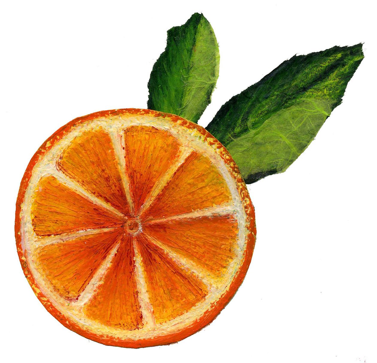 Fruit, 2021 (acrylique sur papier) - Patrizia La Porta