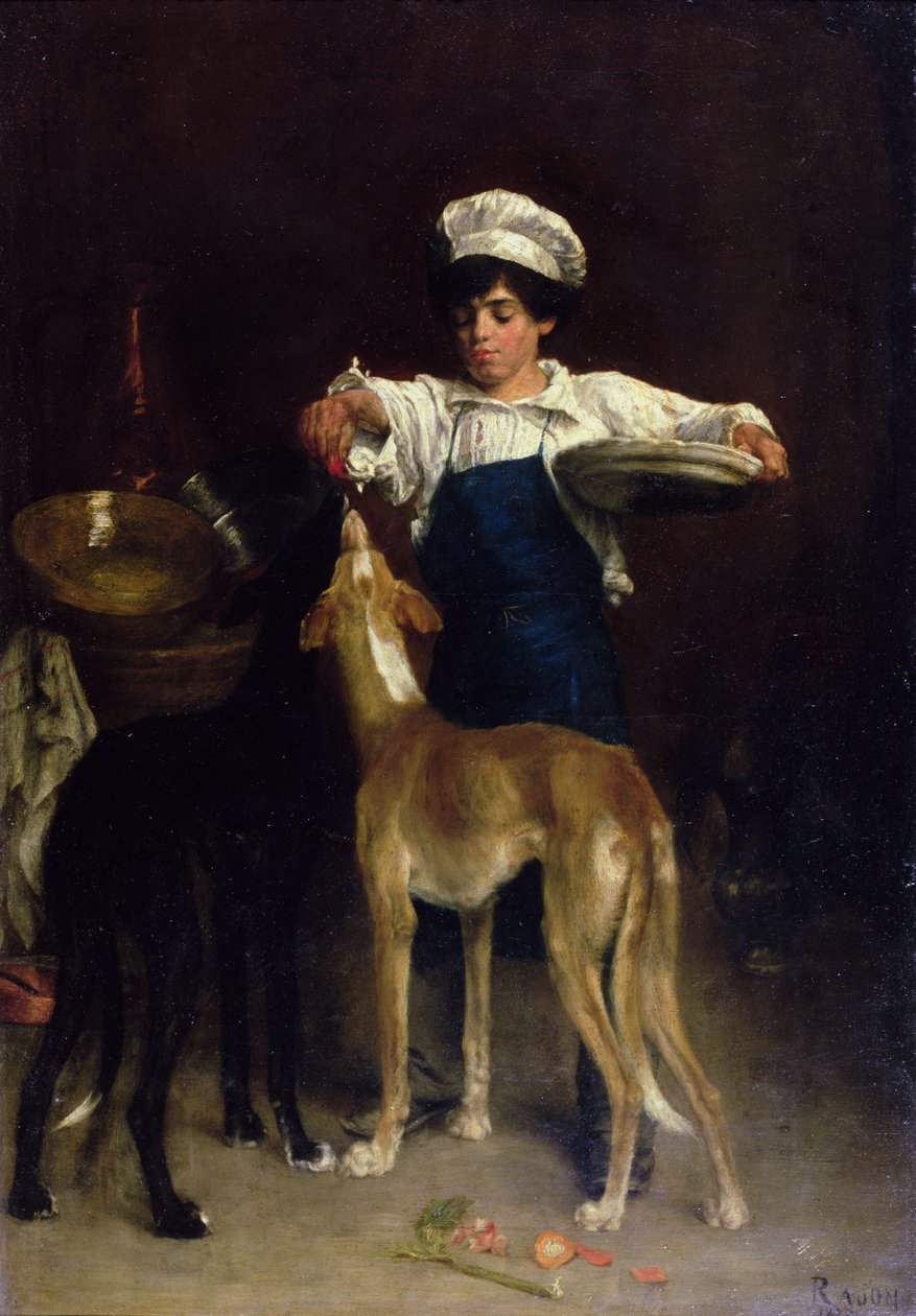 Le garçon de la cuisine - Paul Adolphe Rajon