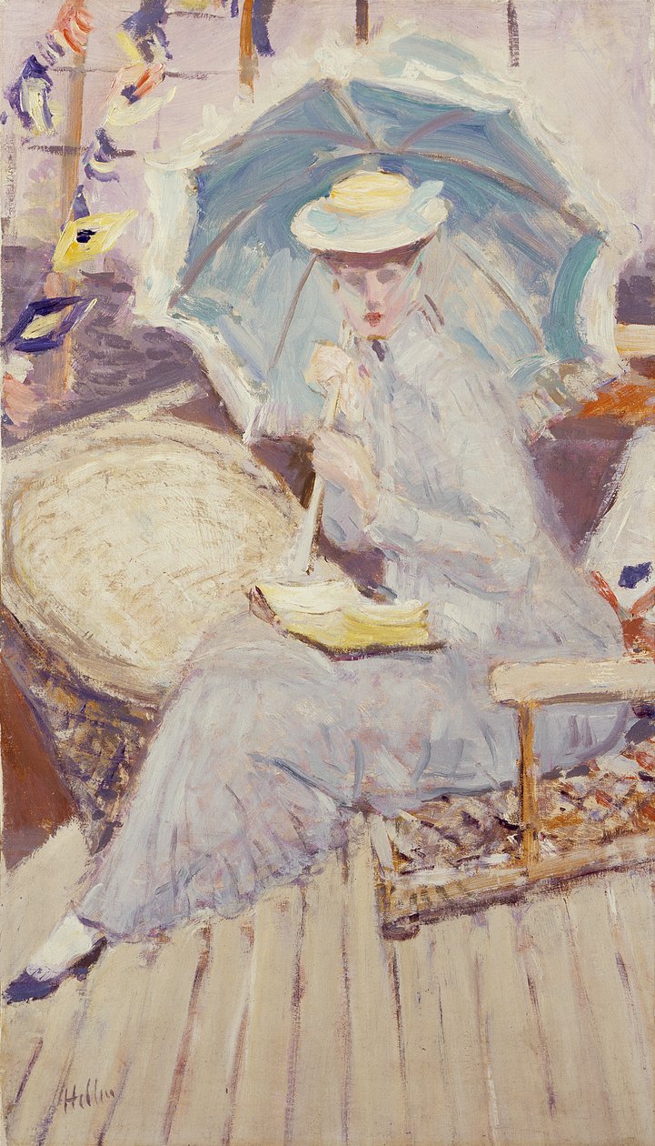 Portrait de Mlle Stuart Taylor à Bord du Yacht Étoile - Paul Cesar Helleu