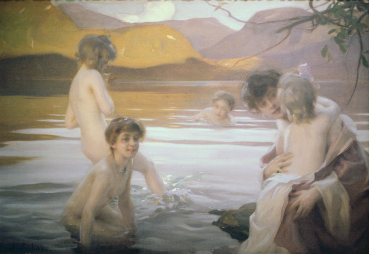 Le Premier Bain - Paul Emile Chabas