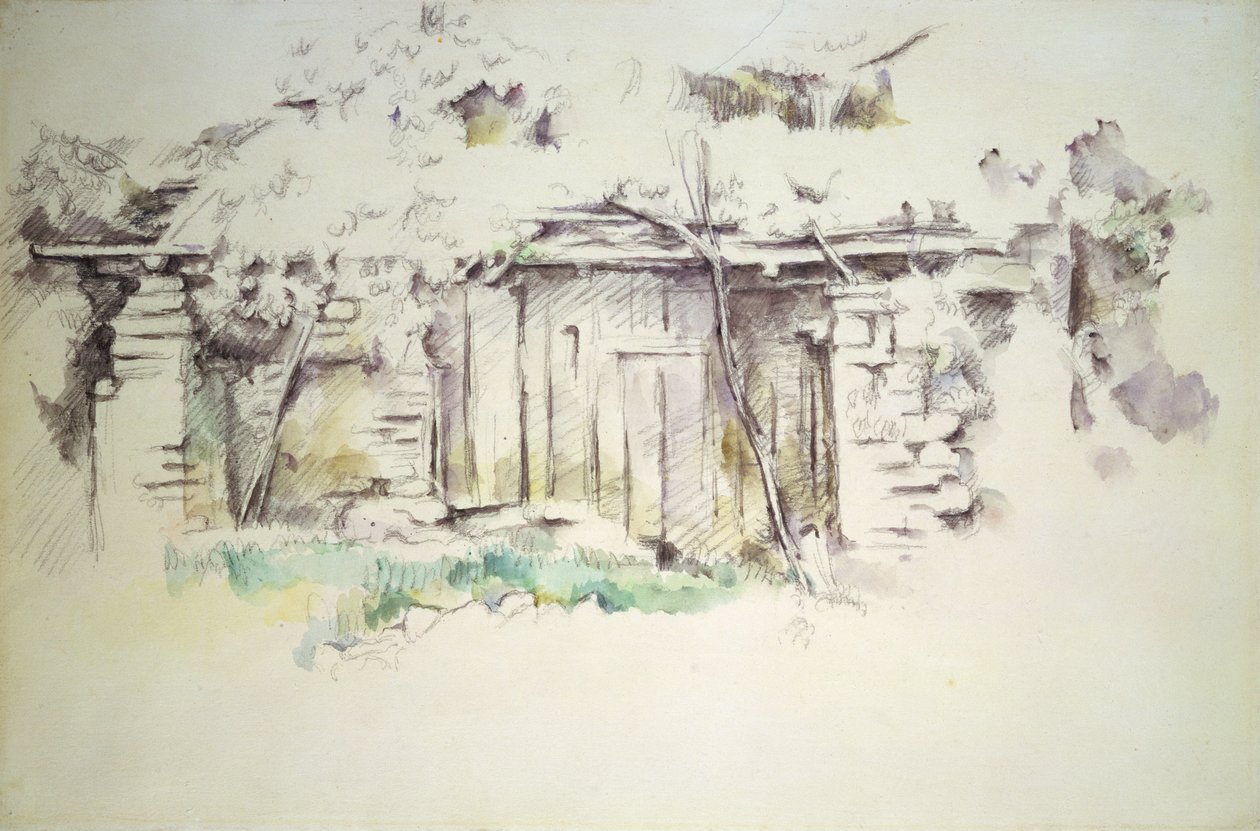 Une cabane, vers 1880 - Paul Cézanne