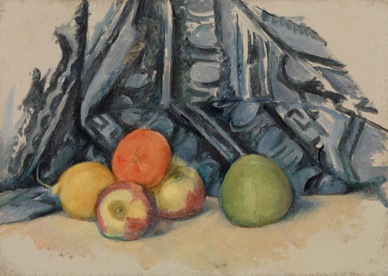 Pommes et tissu, 1893-94 - Paul Cézanne