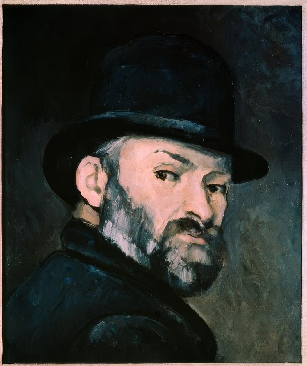 Autoportrait au chapeau melon - Paul Cézanne