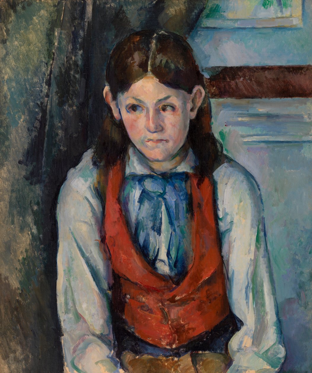 Le Garçon au gilet rouge - Paul Cézanne