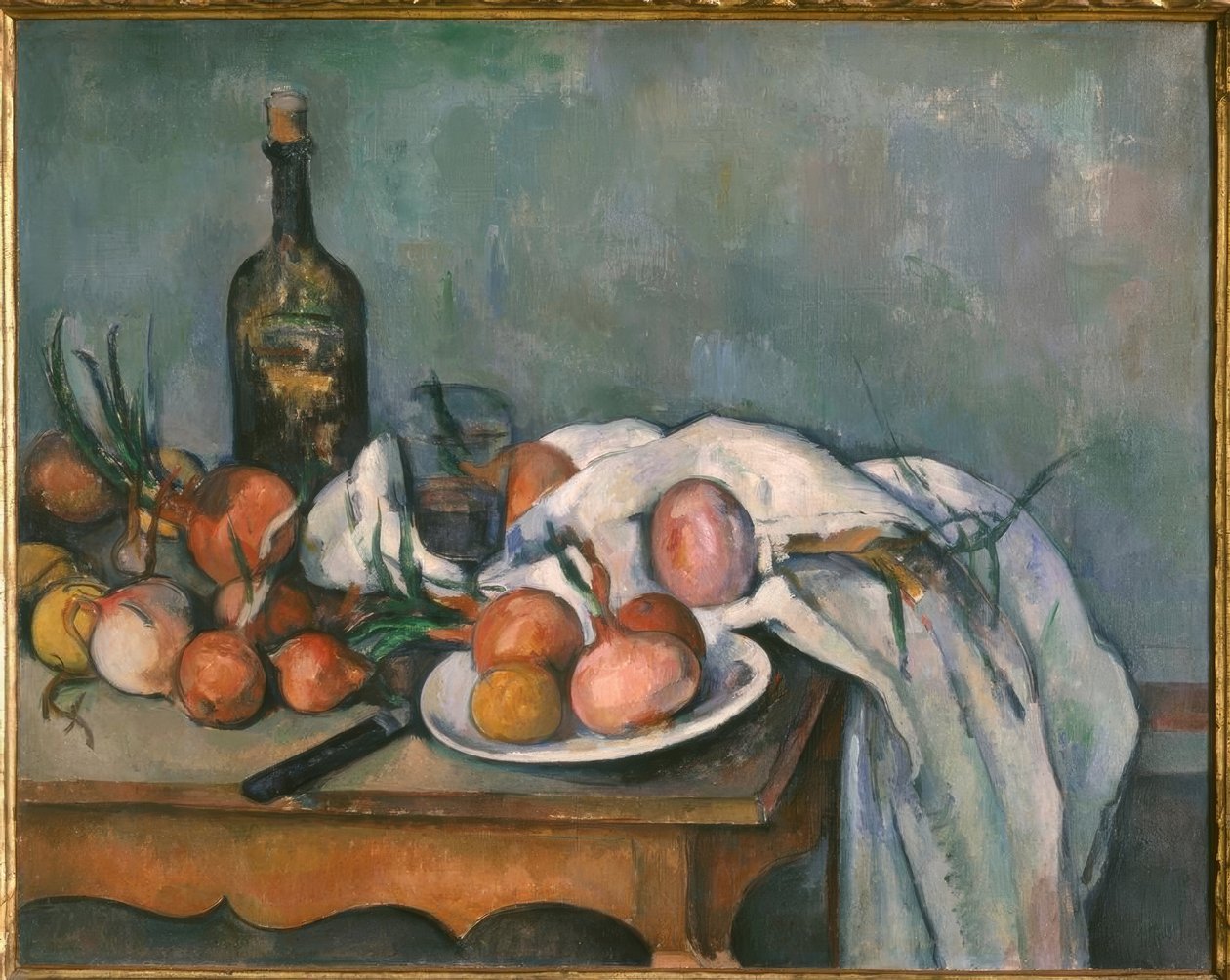 Nature morte aux oignons - Paul Cézanne