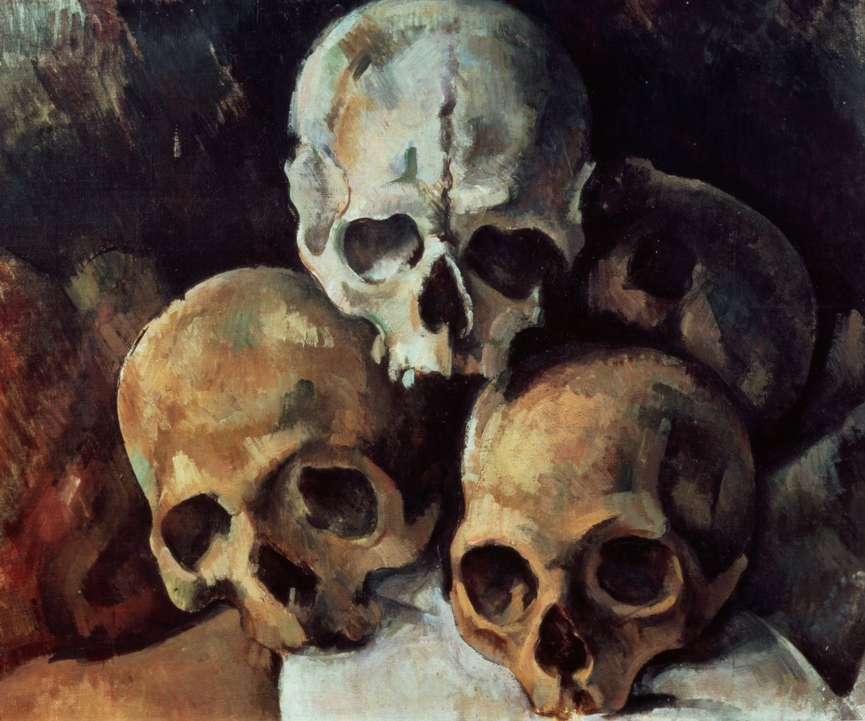 Pyramide de crânes, 1898-1900 - Paul Cézanne