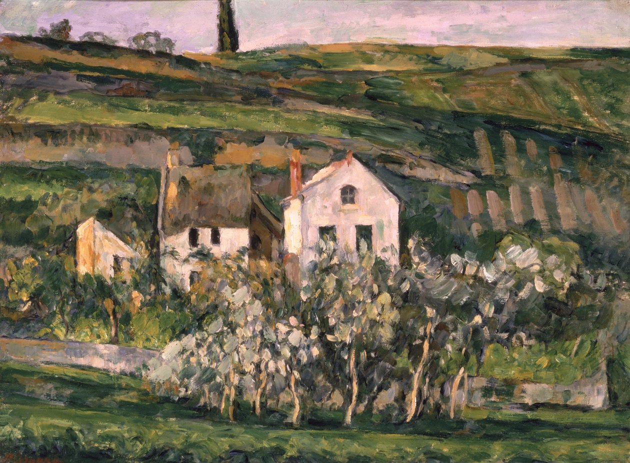 Petites maisons à Auvers, vers 1873-74 - Paul Cézanne