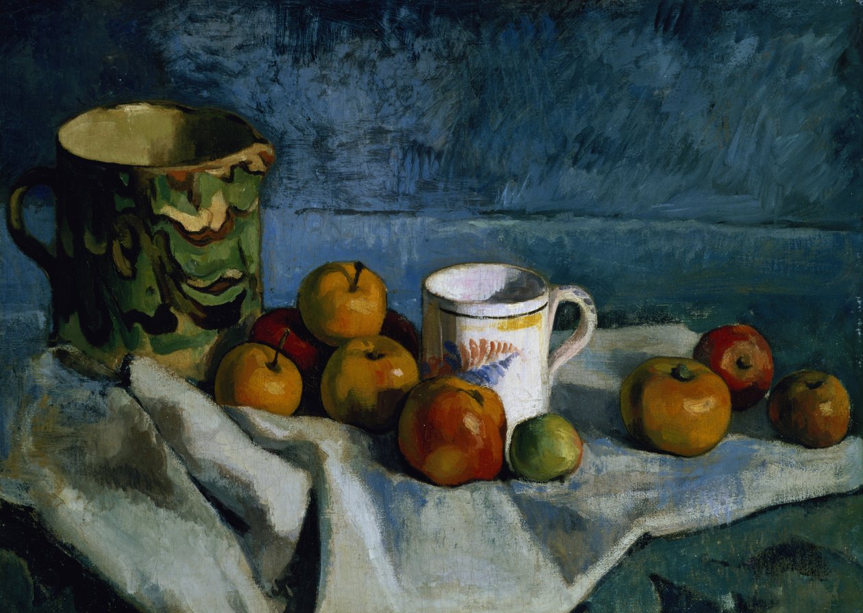 Nature morte avec pommes, tasse et pichet - Paul Cézanne