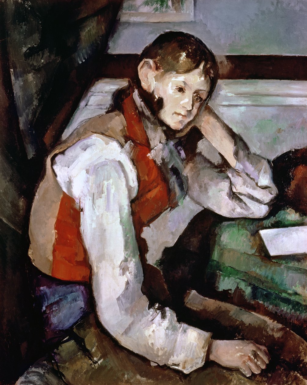 Le Garçon au gilet rouge, 1888-90 - Paul Cézanne