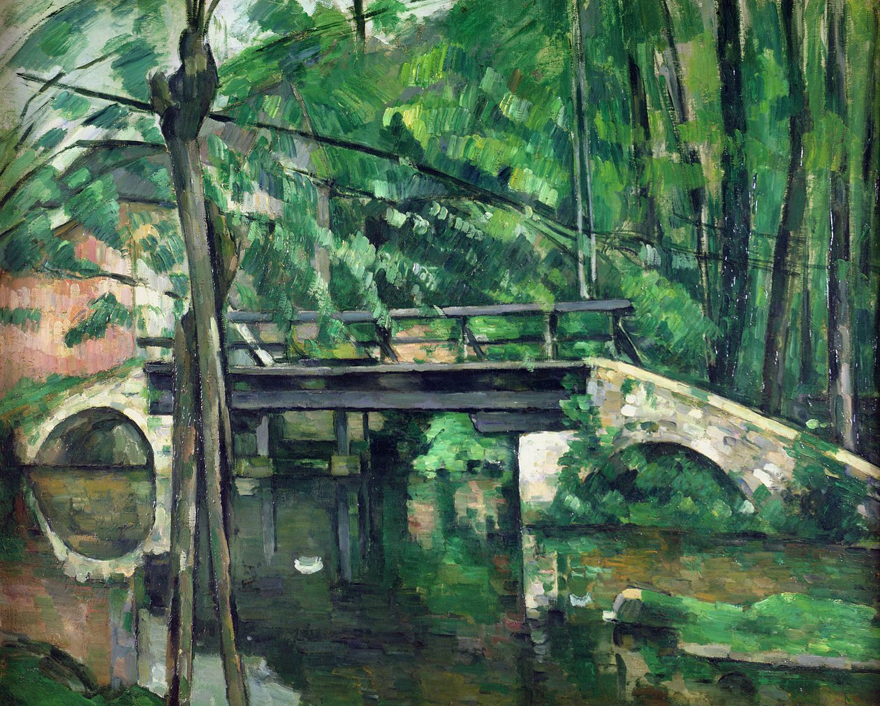 Le Pont de Maincy, ou Le Pont de Mennecy, ou Le Petit Pont, vers 1879 - Paul Cézanne