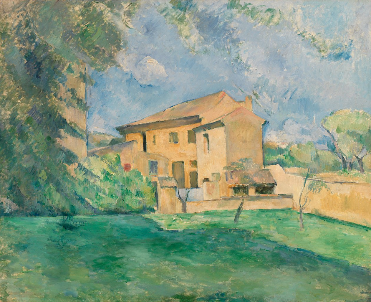 La Ferme au Jas de Bouffan - Paul Cézanne