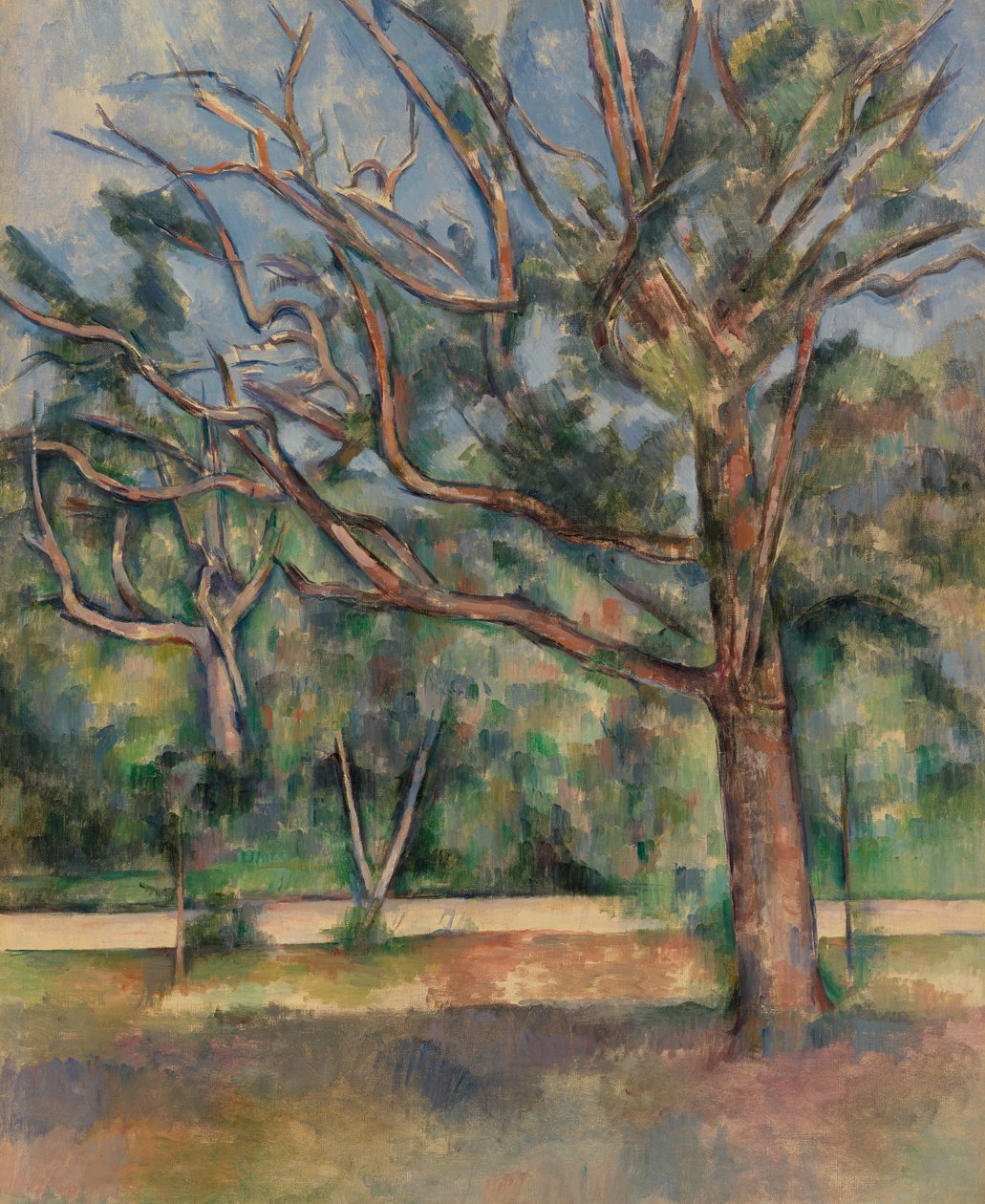 Arbres et Route, c.1890 - Paul Cézanne