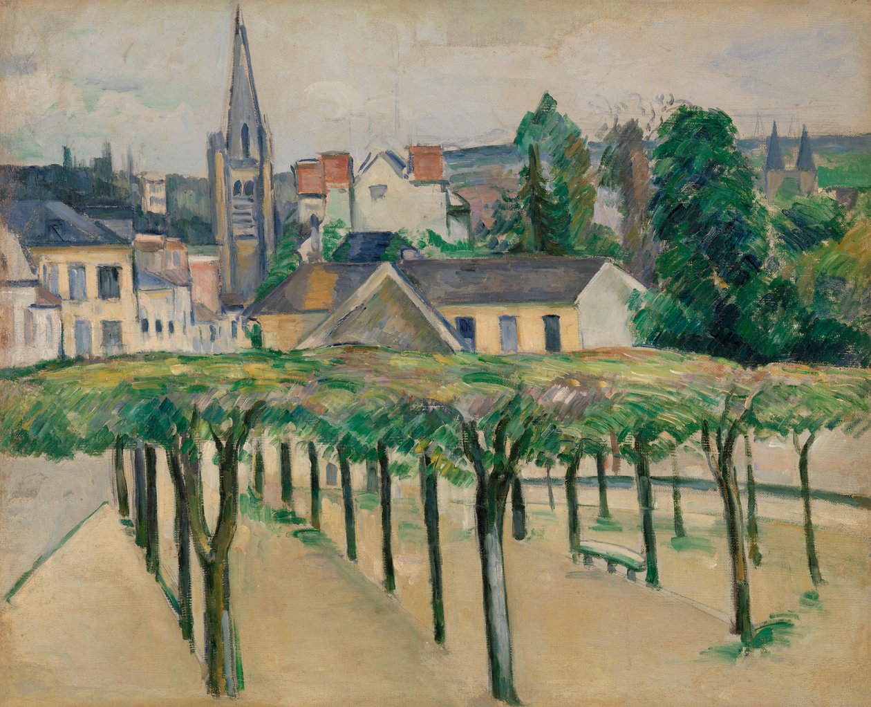 Place du village, vers 1881 - Paul Cézanne