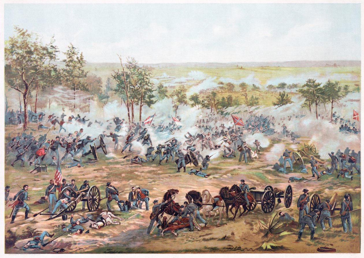 Bataille de Gettysburg, pub. Kurz und Allison, 1891 - Paul Dominique Philippoteaux