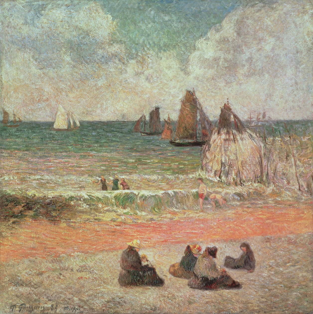 Baignade, Dieppe, 1885 - Paul Gauguin