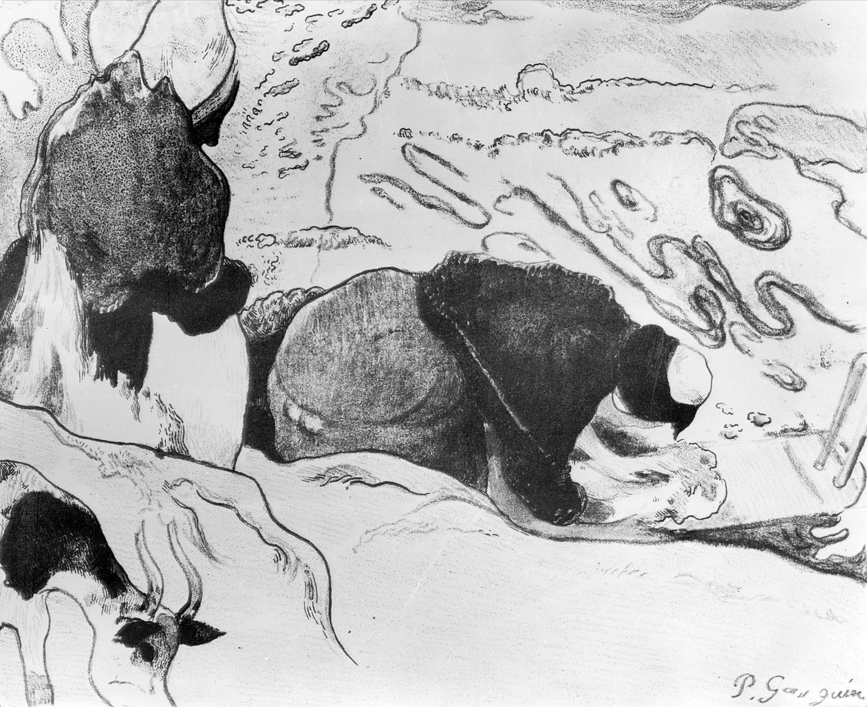 Laveuses bretonnes, 1889 - Paul Gauguin