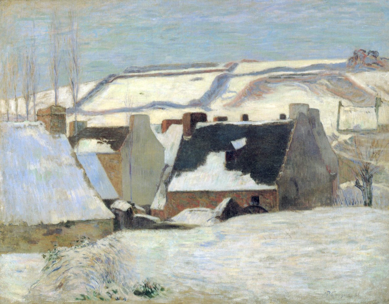 Village breton sous la neige - Paul Gauguin