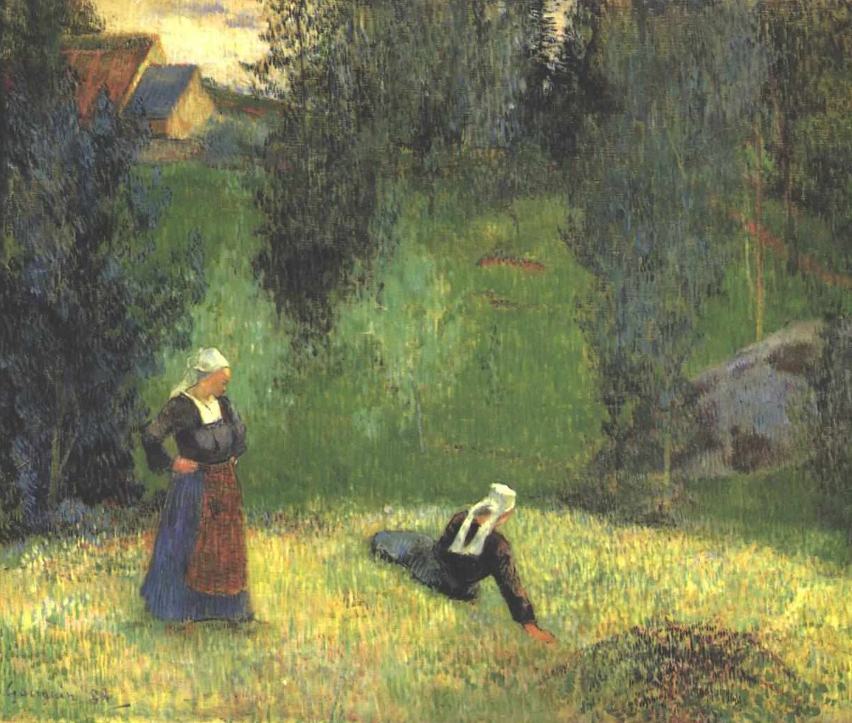 Les premières fleurs - Paul Gauguin