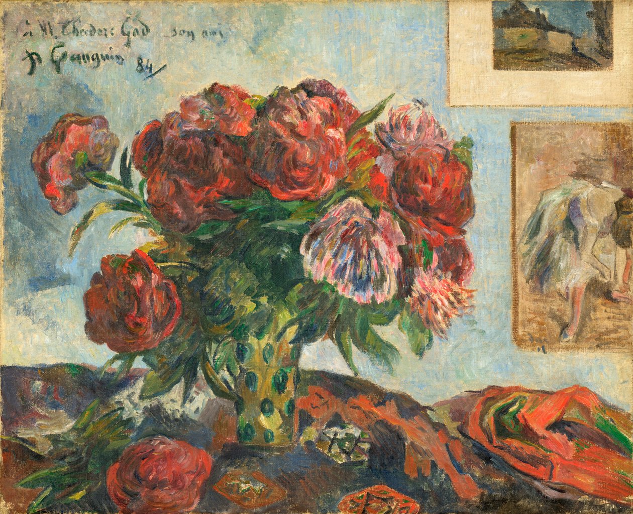 Nature morte avec pivoines - Paul Gauguin