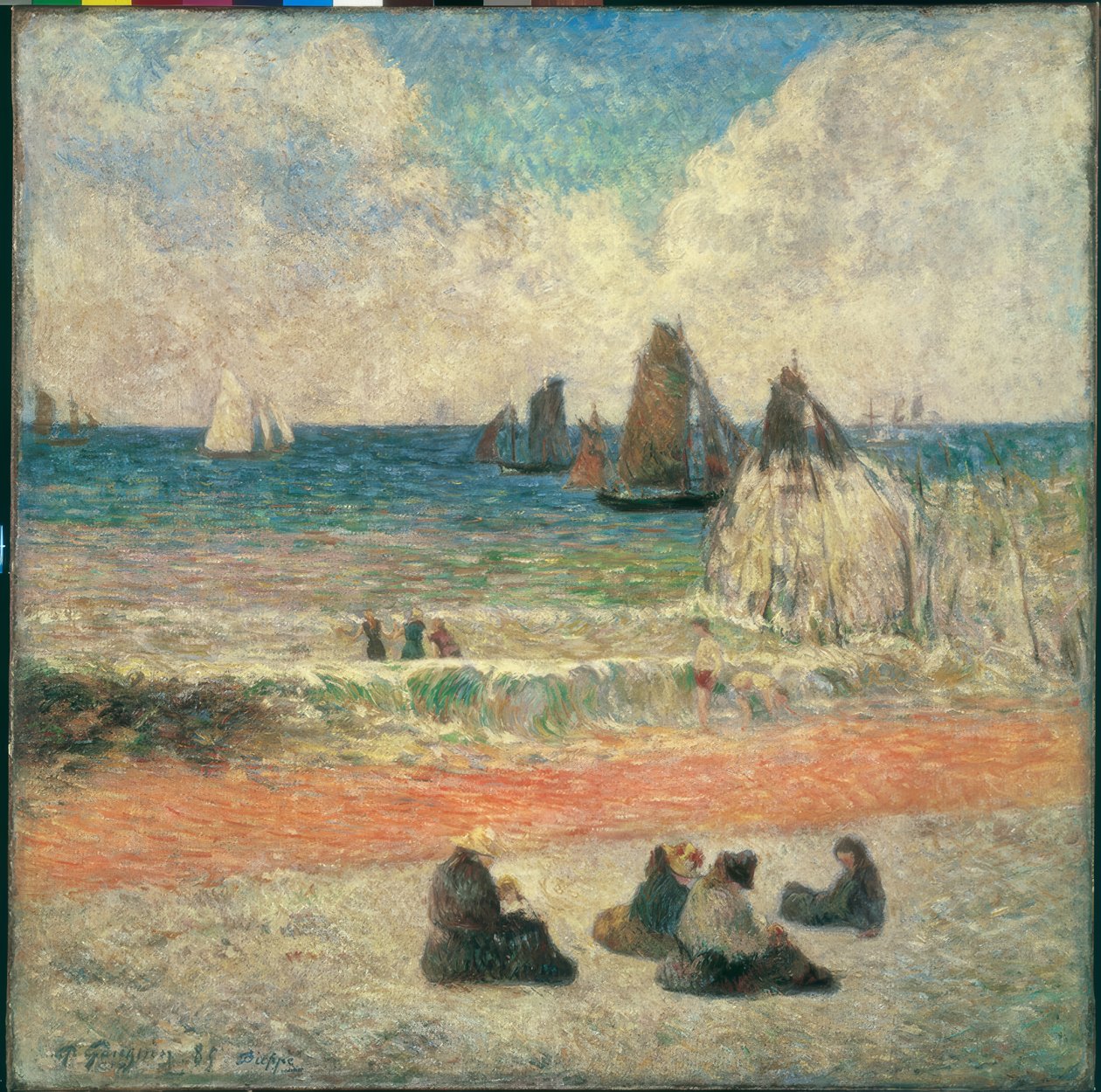 Plage à Dieppe - Paul Gauguin