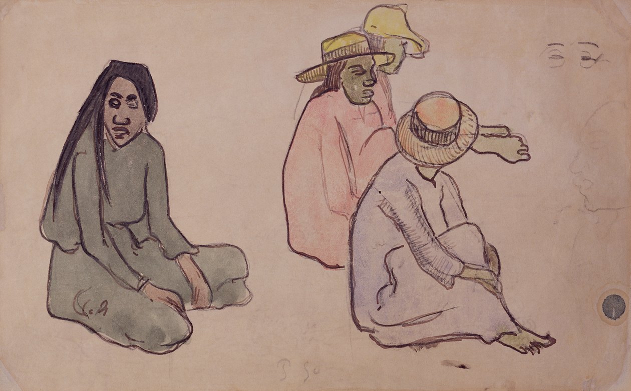 Étude de Tahitiens - Paul Gauguin