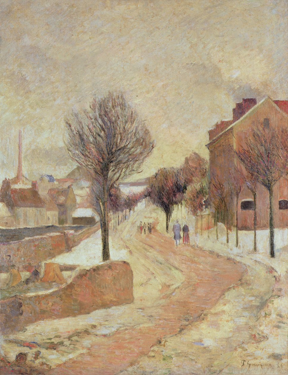 Banlieue sous la neige (Jour d