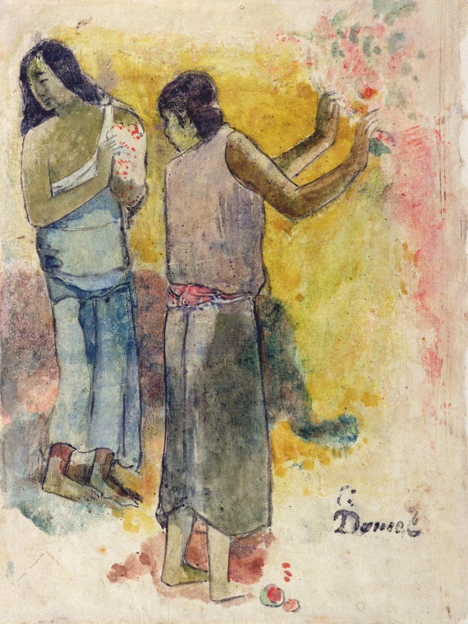 Deux figures, étude pour 