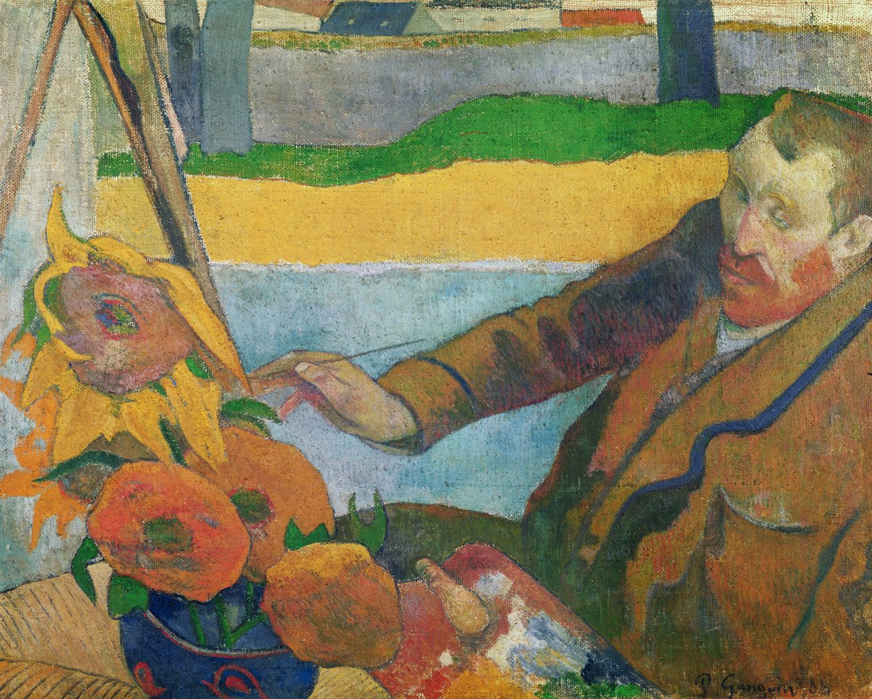 Van Gogh peignant des tournesols, 1888 - Paul Gauguin