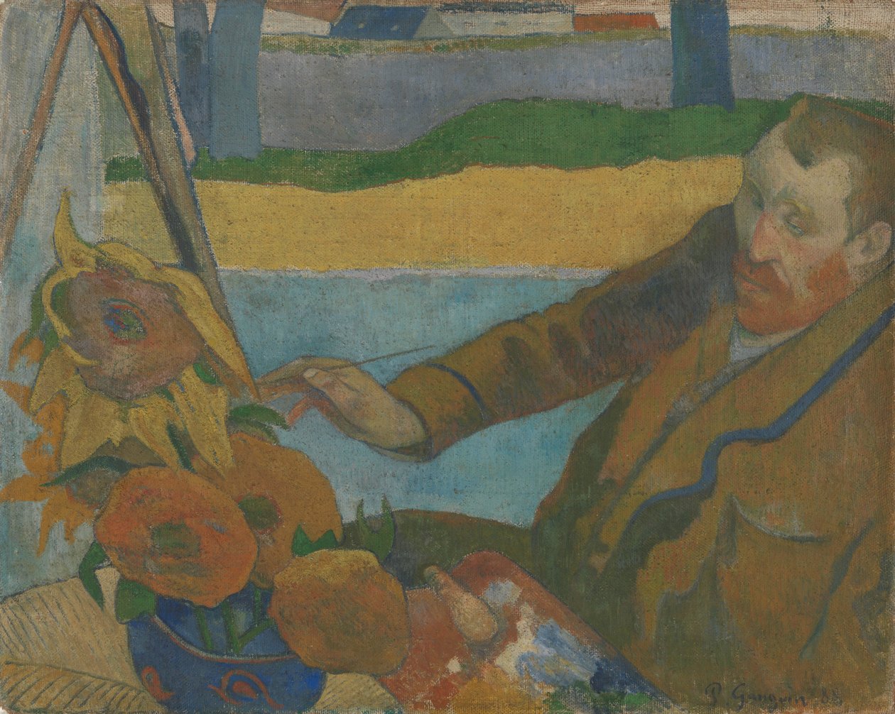 Vincent van Gogh peignant des tournesols - Paul Gauguin