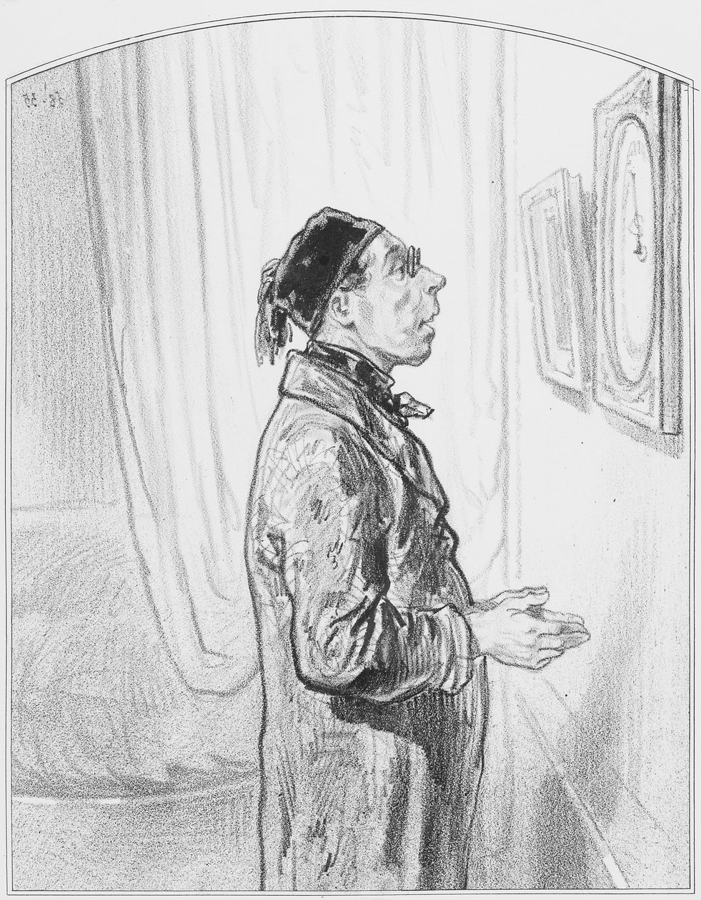 Le baromètre, Planche 6 de Les Toquades, 1858 - Paul Gavarni
