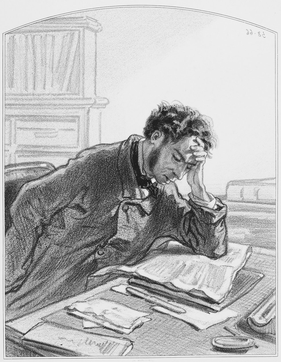 Mon journal, Planche 2 de Les Toquades, 1858 - Paul Gavarni
