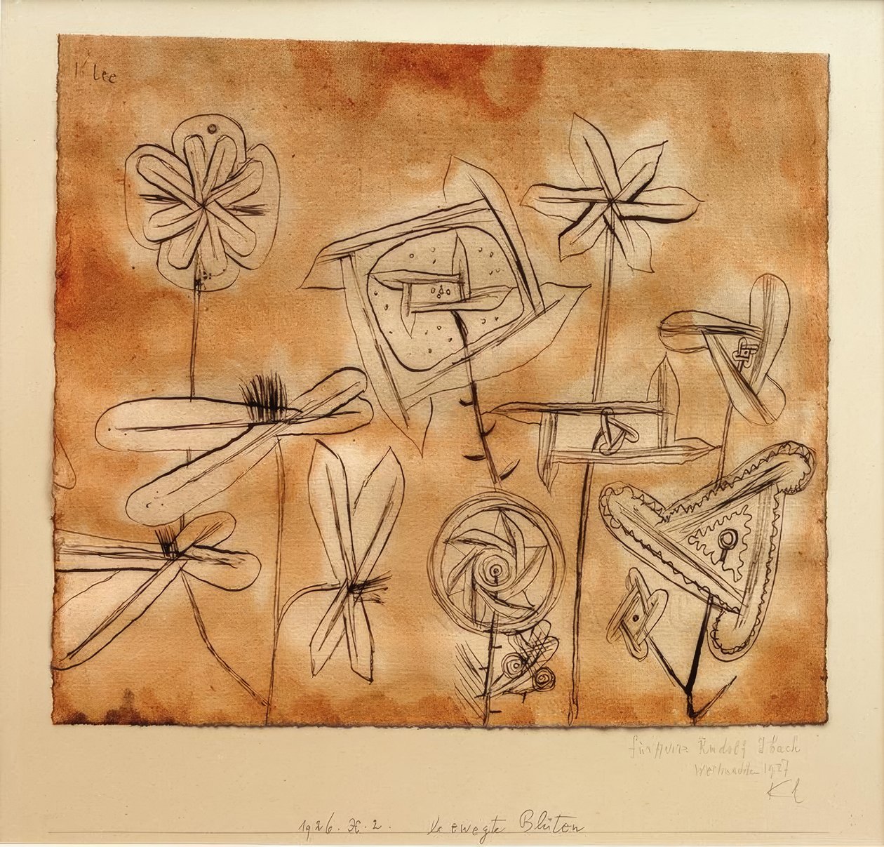 Fleurs en mouvement - Paul Klee