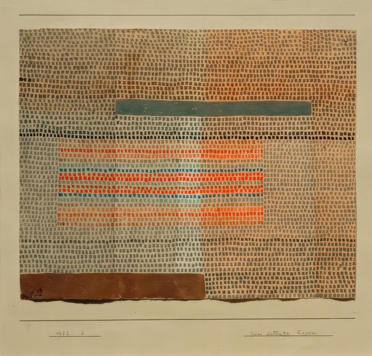 Deux couches accentuées - Paul Klee