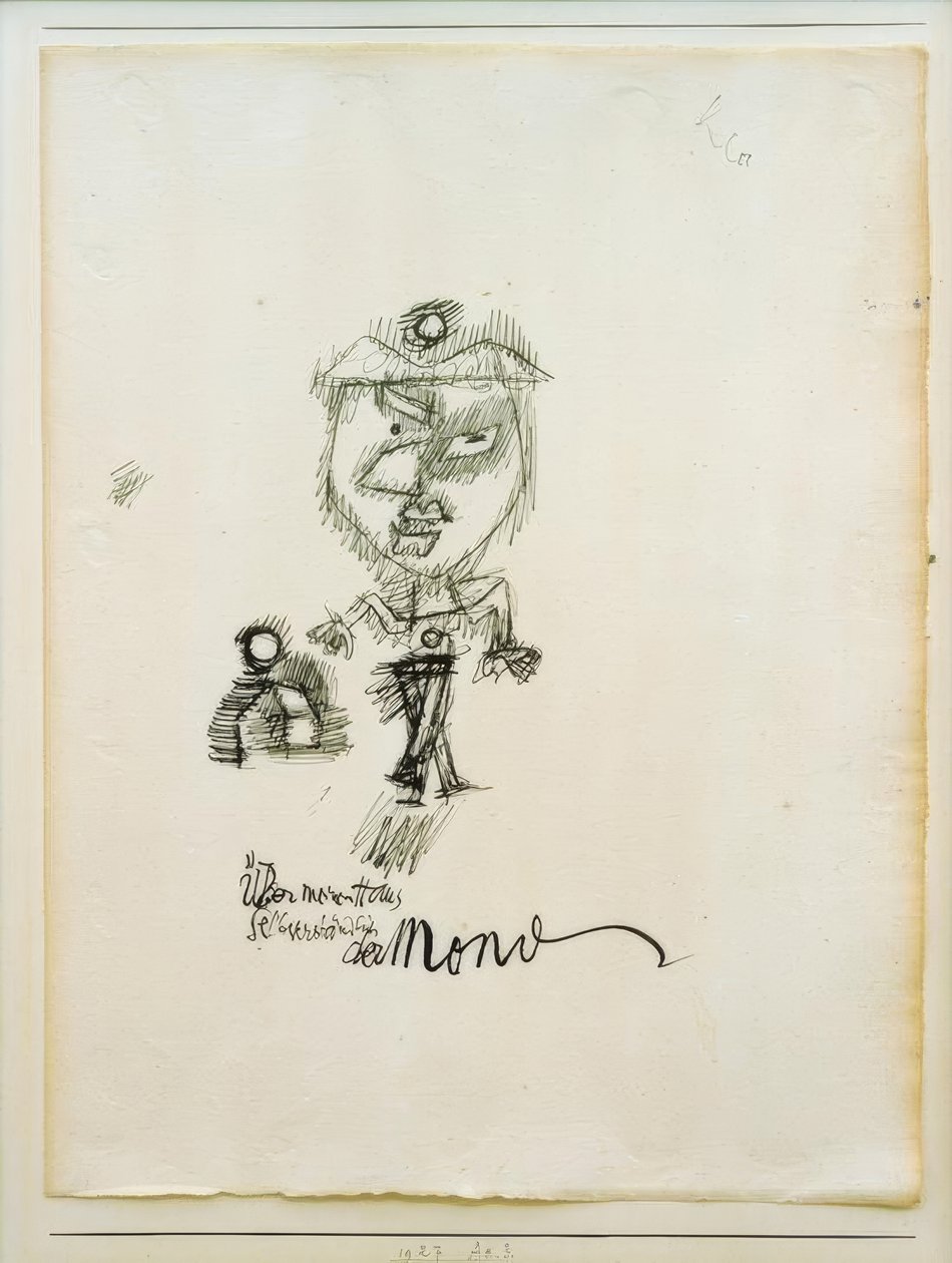 Au-dessus de ma maison, bien sûr la lune - Paul Klee