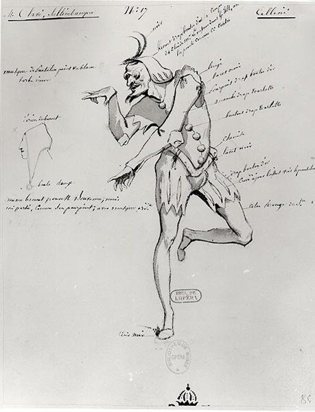 Costume pour un acrobate dans Benvenuto Cellini par Hector Berlioz (1803-69) 1838 - Paul Lormier