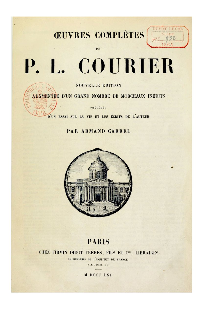 Illustration - Paul Louis Courier