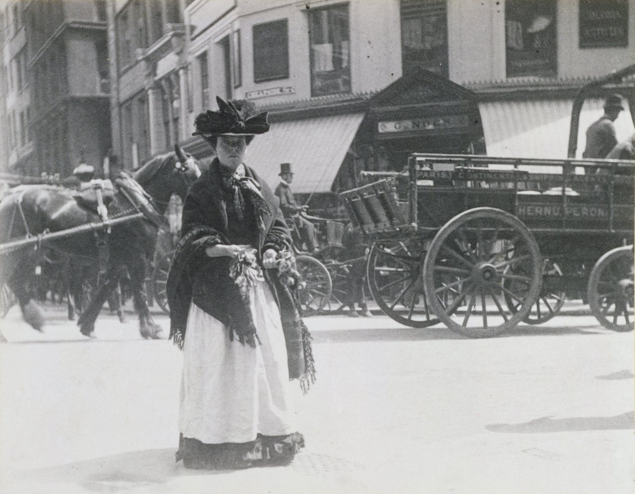 Une marchande de fleurs de Cheapside, 1893 - Paul Martin