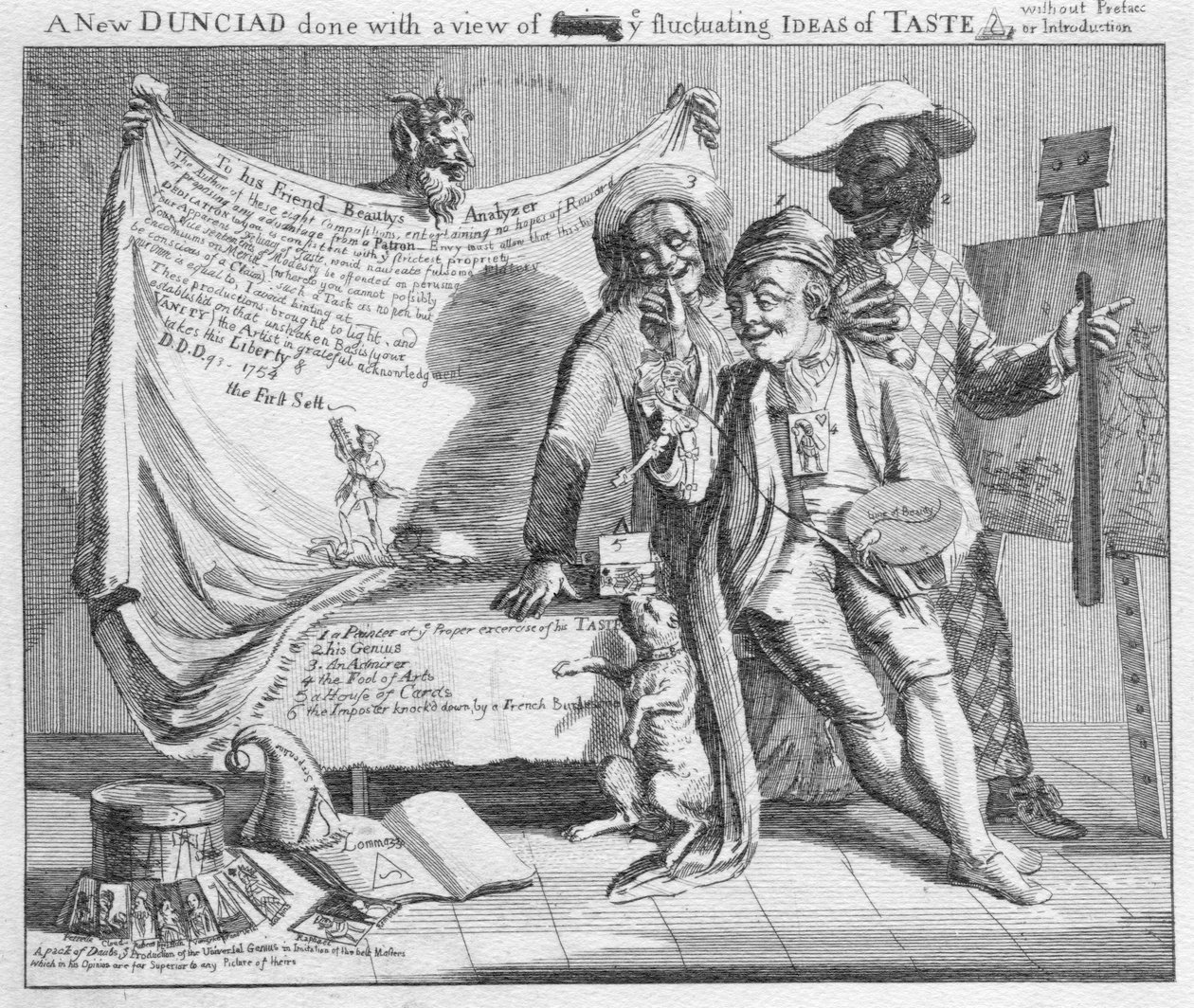 Une nouvelle Dunciade faite dans le but de fixer les idées fluctuantes du goût sans préface ni introduction, 1753 - Paul Sandby