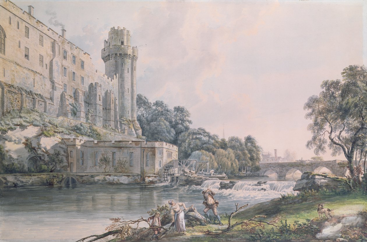 Tour de César et partie du château de Warwick - Paul Sandby