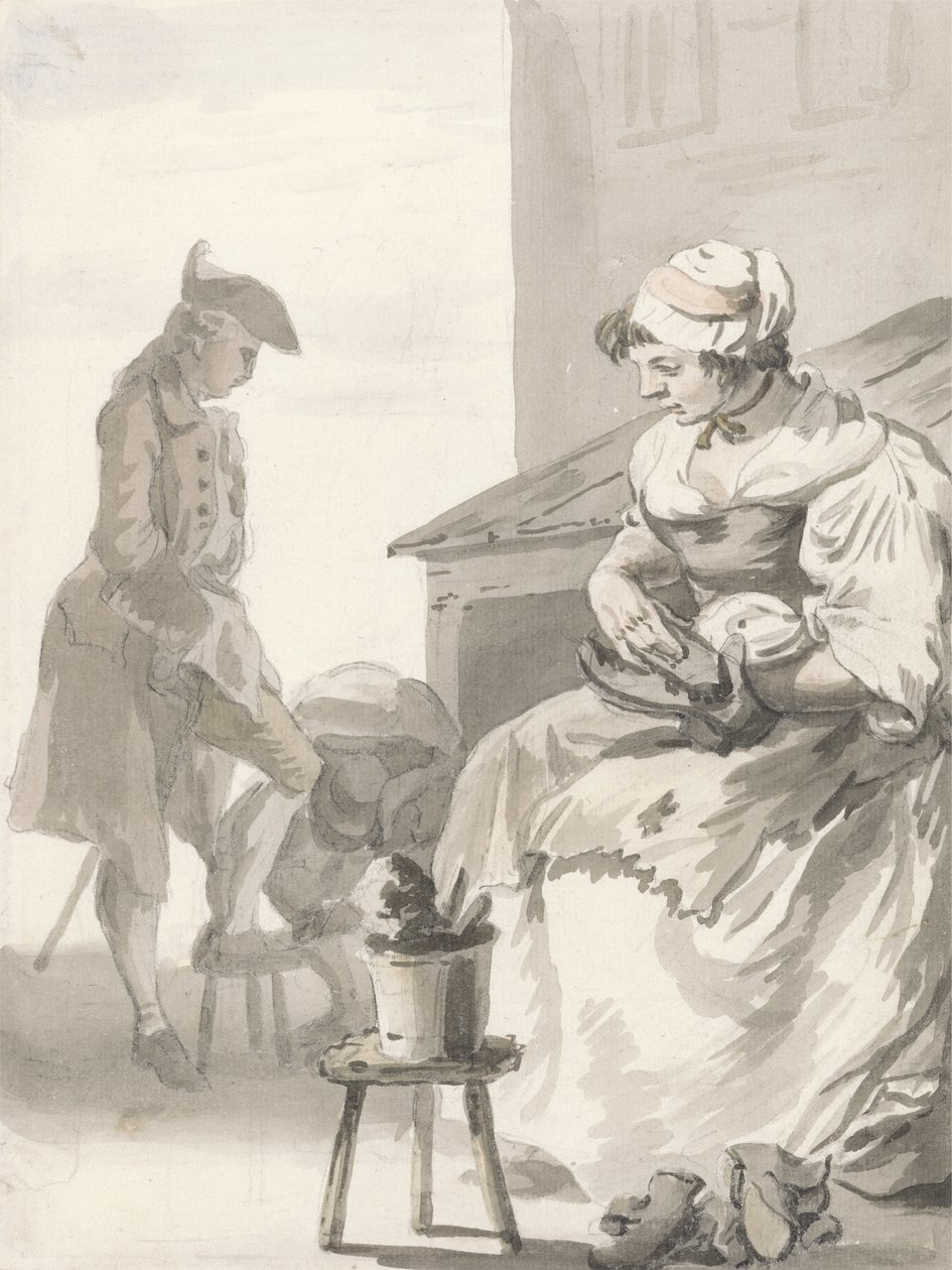 Les cris de Londres : Nettoyeur de chaussures, c.1759 - Paul Sandby