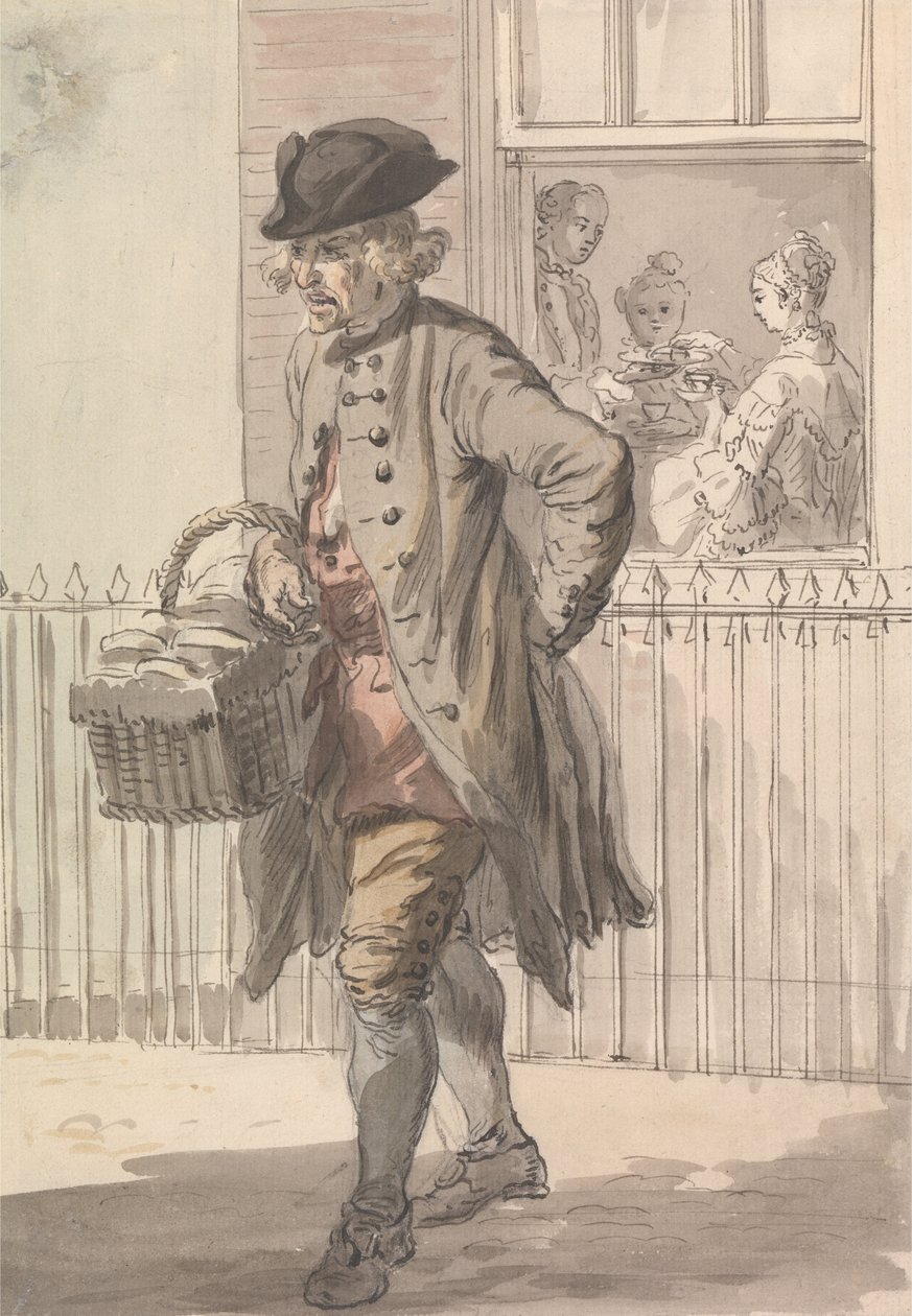 Les cris de Londres - Un vendeur de muffins - Paul Sandby