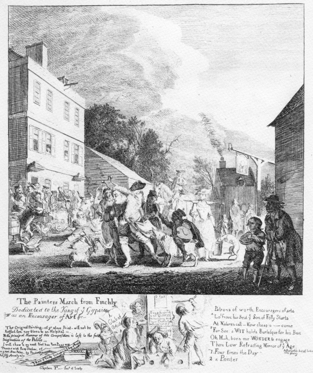 La marche du peintre de Finchley, 1753 - Paul Sandby