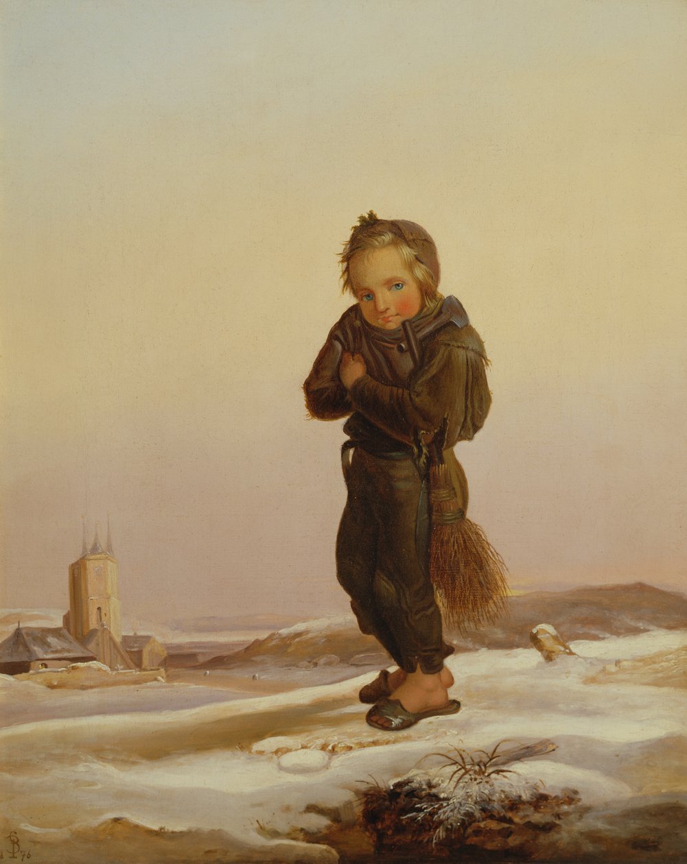 Enfant ramoneur dans la neige, 1876 - Paul Seignac