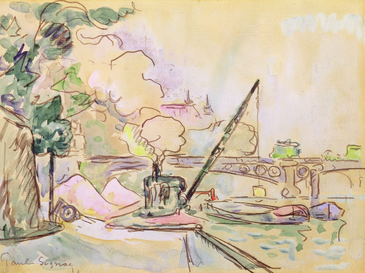 Pont du Louvre, 1928 - Paul Signac