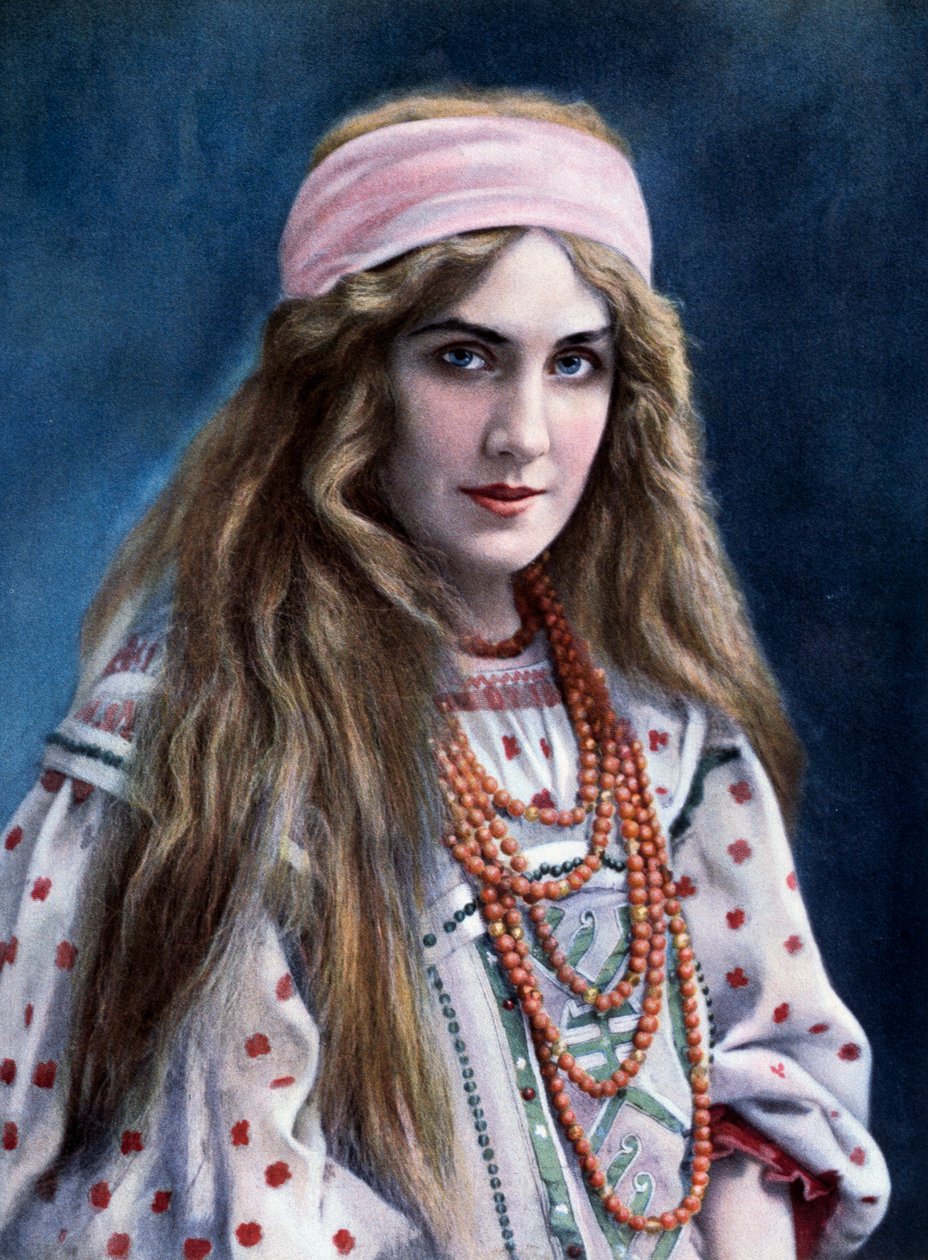 Marguerite Carré (1880-1947) dans le rôle de Snegourotchka, dans La Demoiselle des neiges, de Nikolaï Rimski-Korsakov (1844-1908) - Paul (after) Nadar