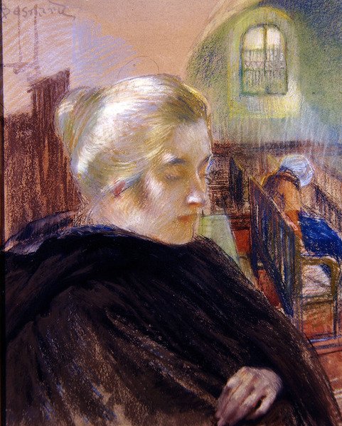 Portrait de Madame Besnard - Paul Albert (attr. to) Besnard