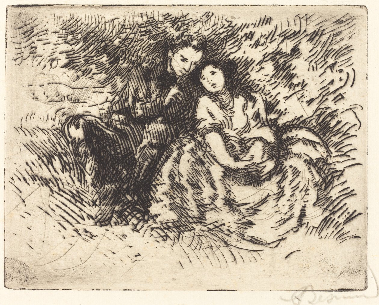 Conversation amoureuse, 1913 - Paul Albert Besnard