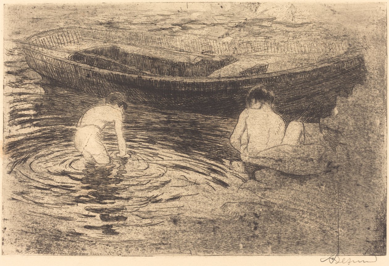 La baignade à Talloires - Paul Albert Besnard