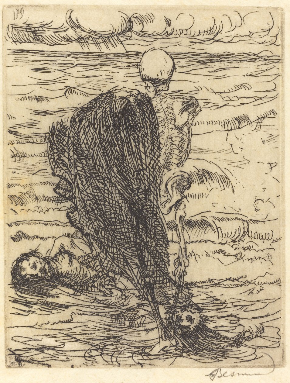 Le coup de filet - Paul Albert Besnard