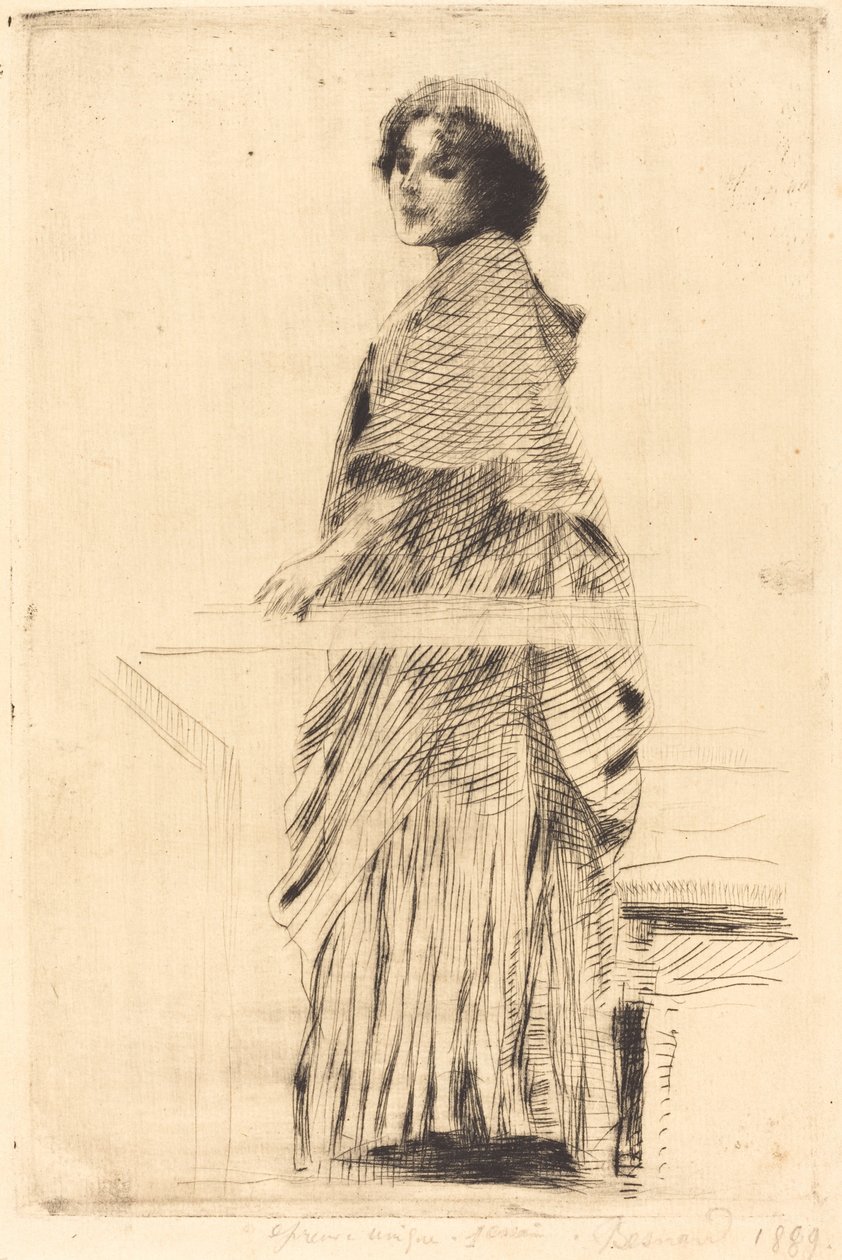 Femme en cape - Paul Albert Besnard
